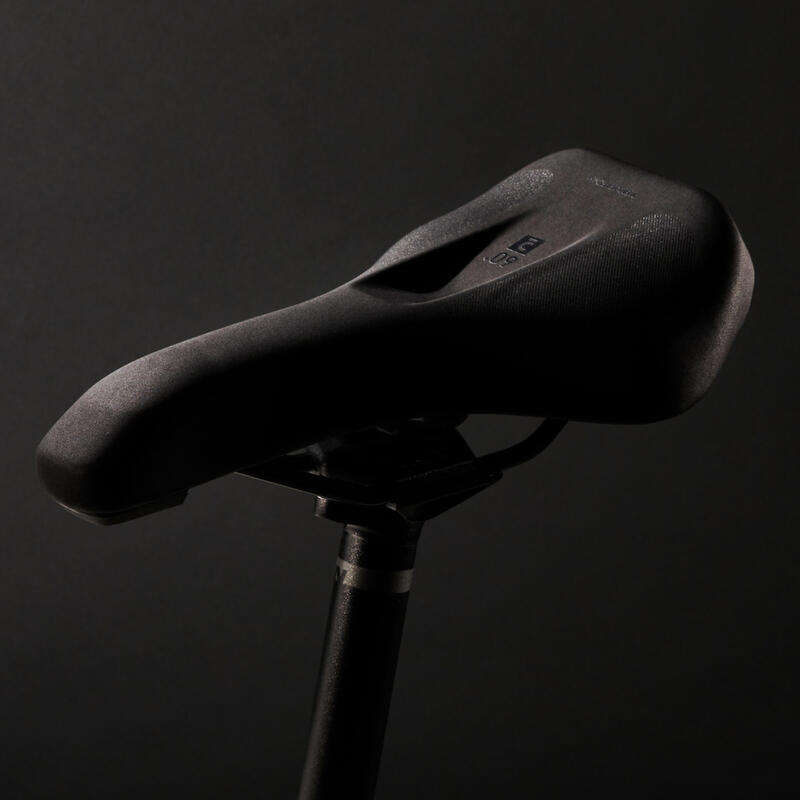Siodło rowerowe Btwin trekkingowe/miejskie 60° SD Memory Foam