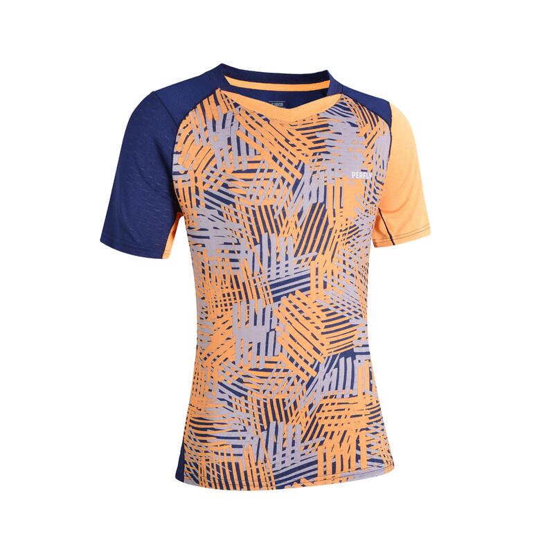 BADMINTON JUNIOR T SHIRT LITE 560 FLUO ORANGE