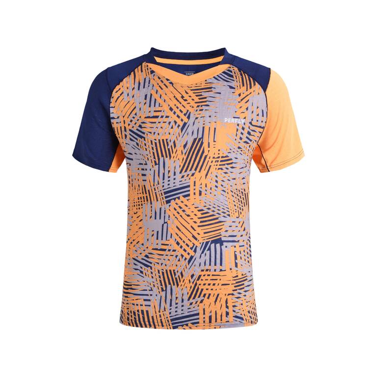 Kids Badminton T Shirt Lite 560 Fluo Orange