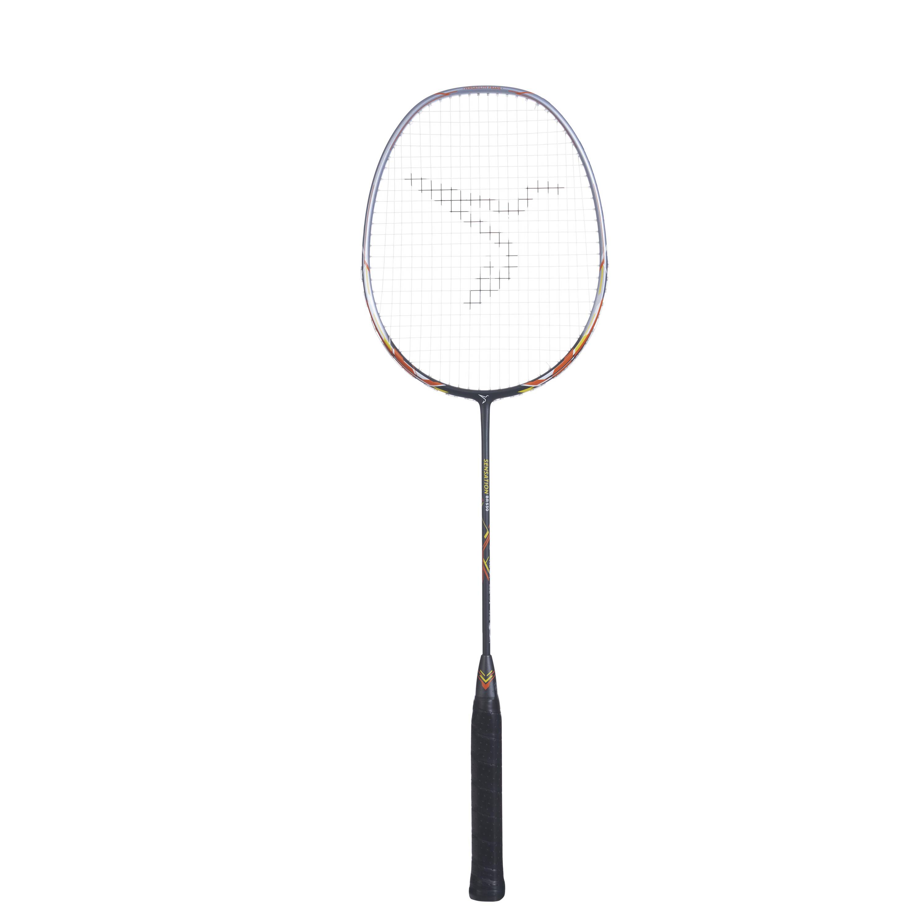 Adult Badminton Racket BR Sensation 530 Grey Black -  3