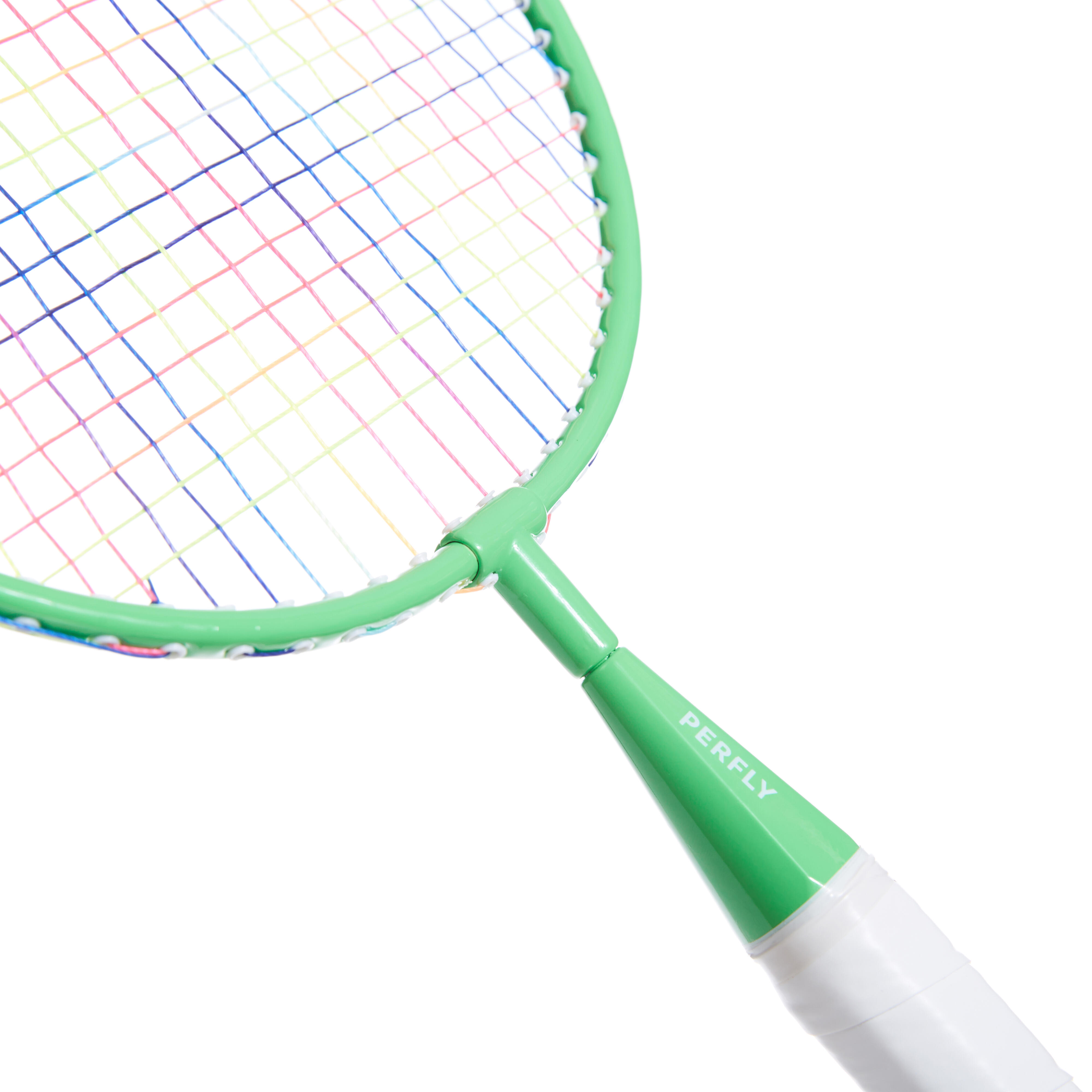 Kids' Badminton Racquet Set BR Set Discover Apple green, Orange