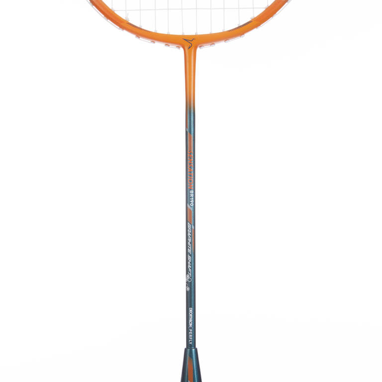 1 SET RAKET BADMINTON DEWASA BR 190 KUNING ORANGE