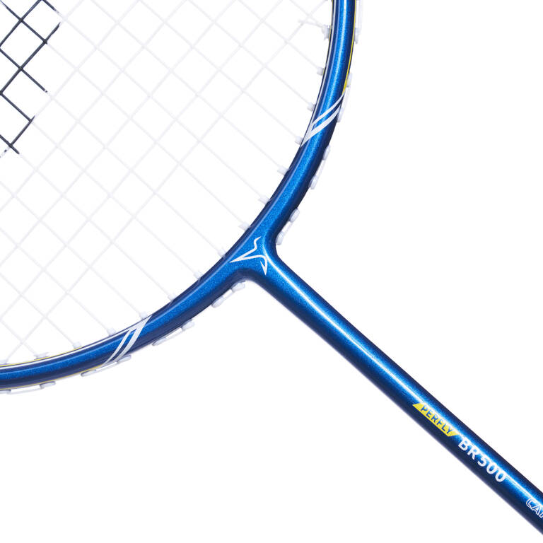 ADULT BADMINTON RACKET BR 500 SET BLUE WHITE