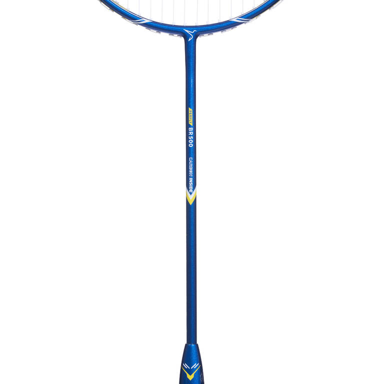 ADULT BADMINTON RACKET BR 500 SET BLUE WHITE