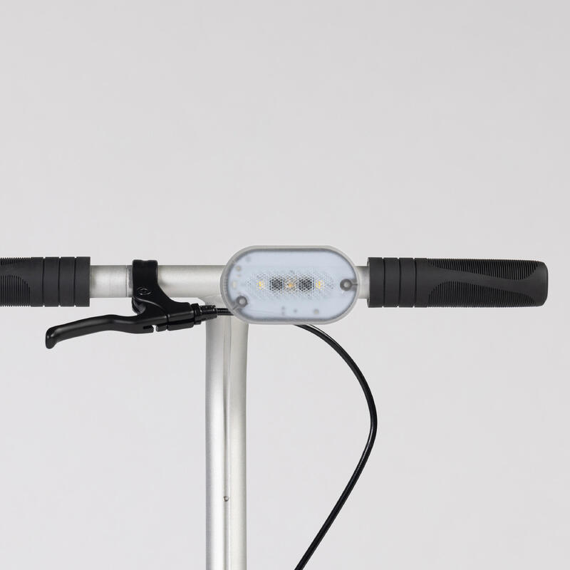Kit Luces Usb Led Seguridad Bici Delantera Y Trasera + Color Negro