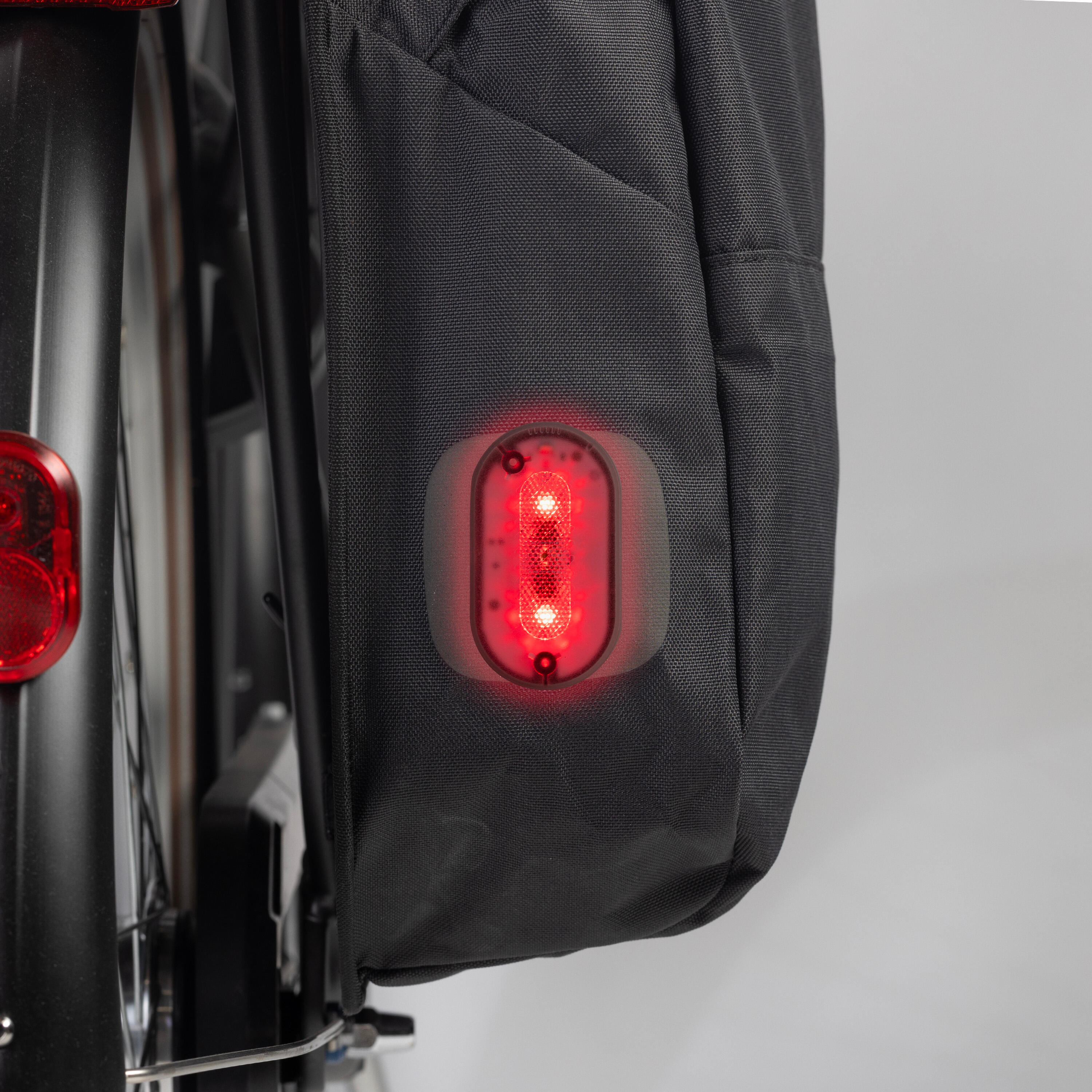 Éclairage de vélo avant/arrière USB à pince – Sl 510 jaune - DECATHLON