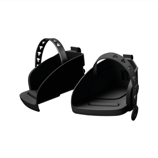 Poggiapiedi + cinghie Polisport Groovy neri