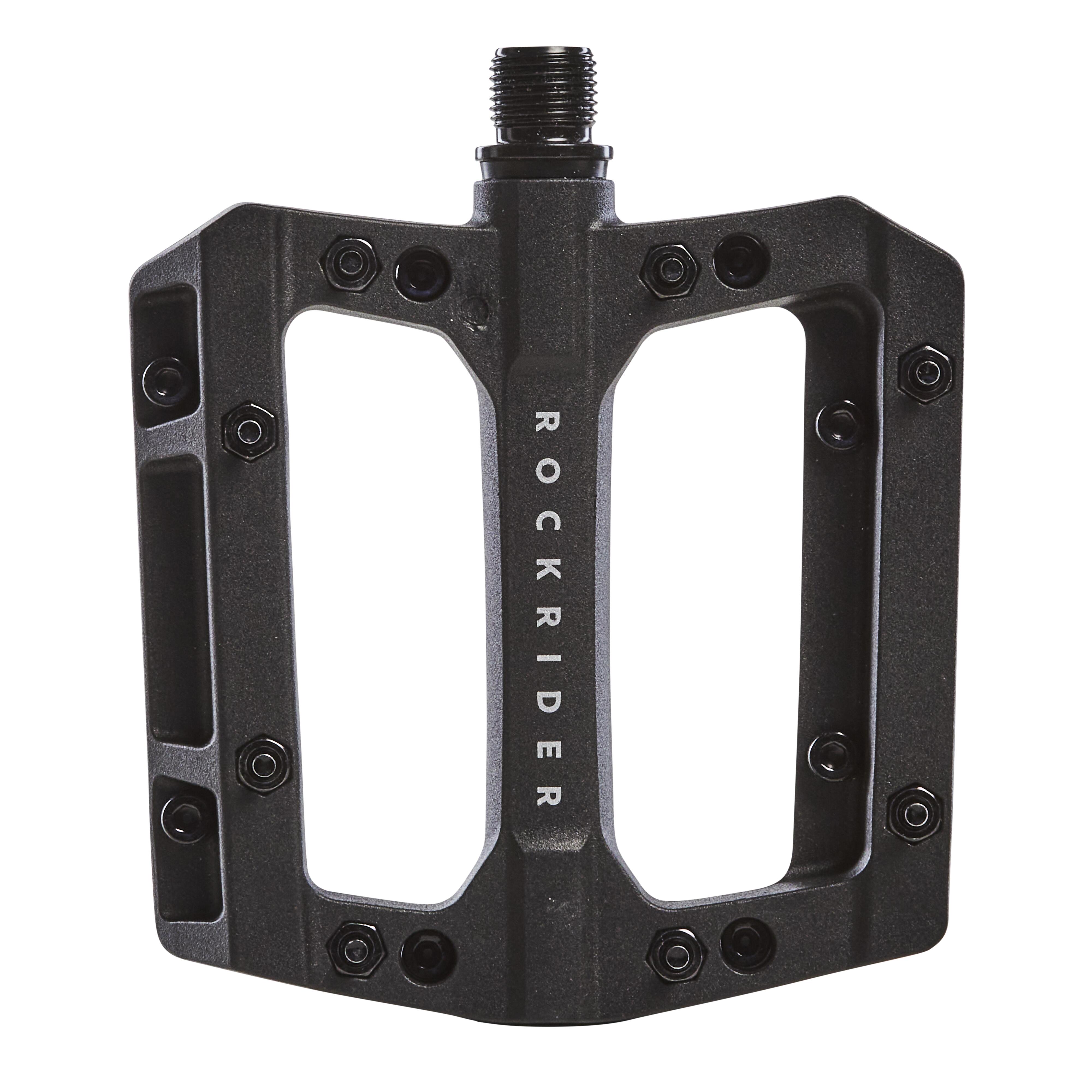 Flat Resin Mountain Bike Pedals - 700 - ROCKRIDER