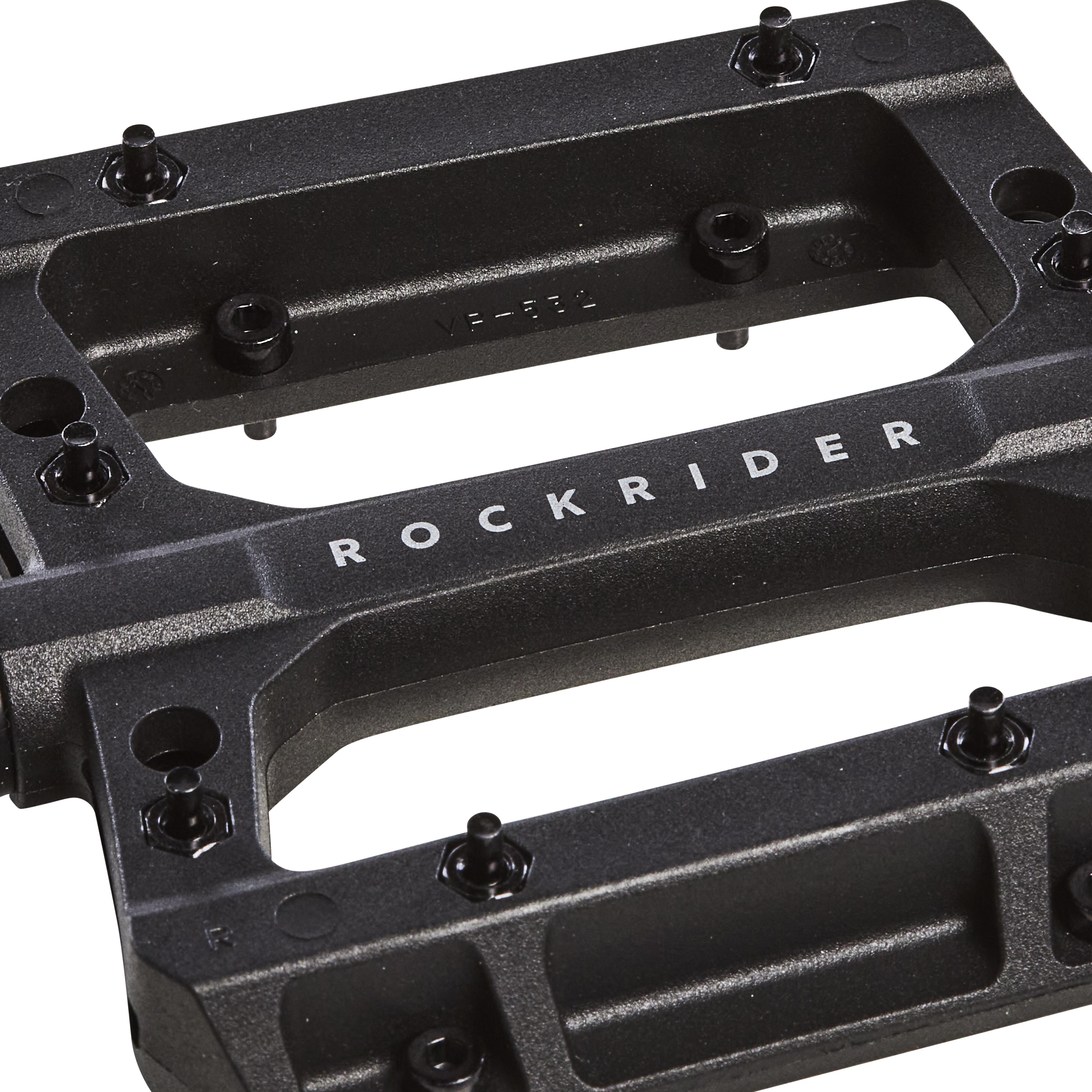 Pédales plates de vélo de montagne en résine – 700 - ROCKRIDER