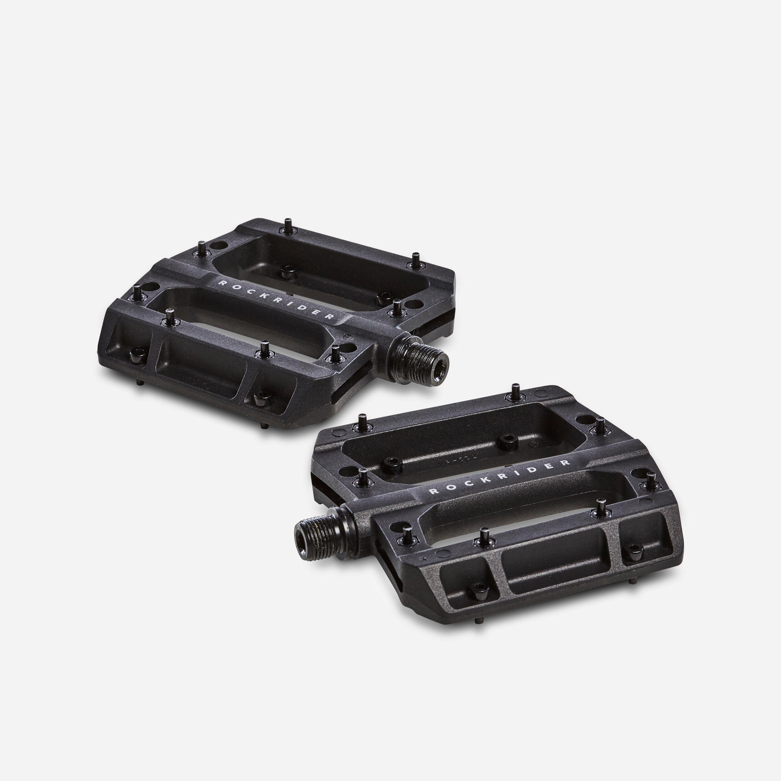 Flat Resin Mountain Bike Pedals 700 Decathlon