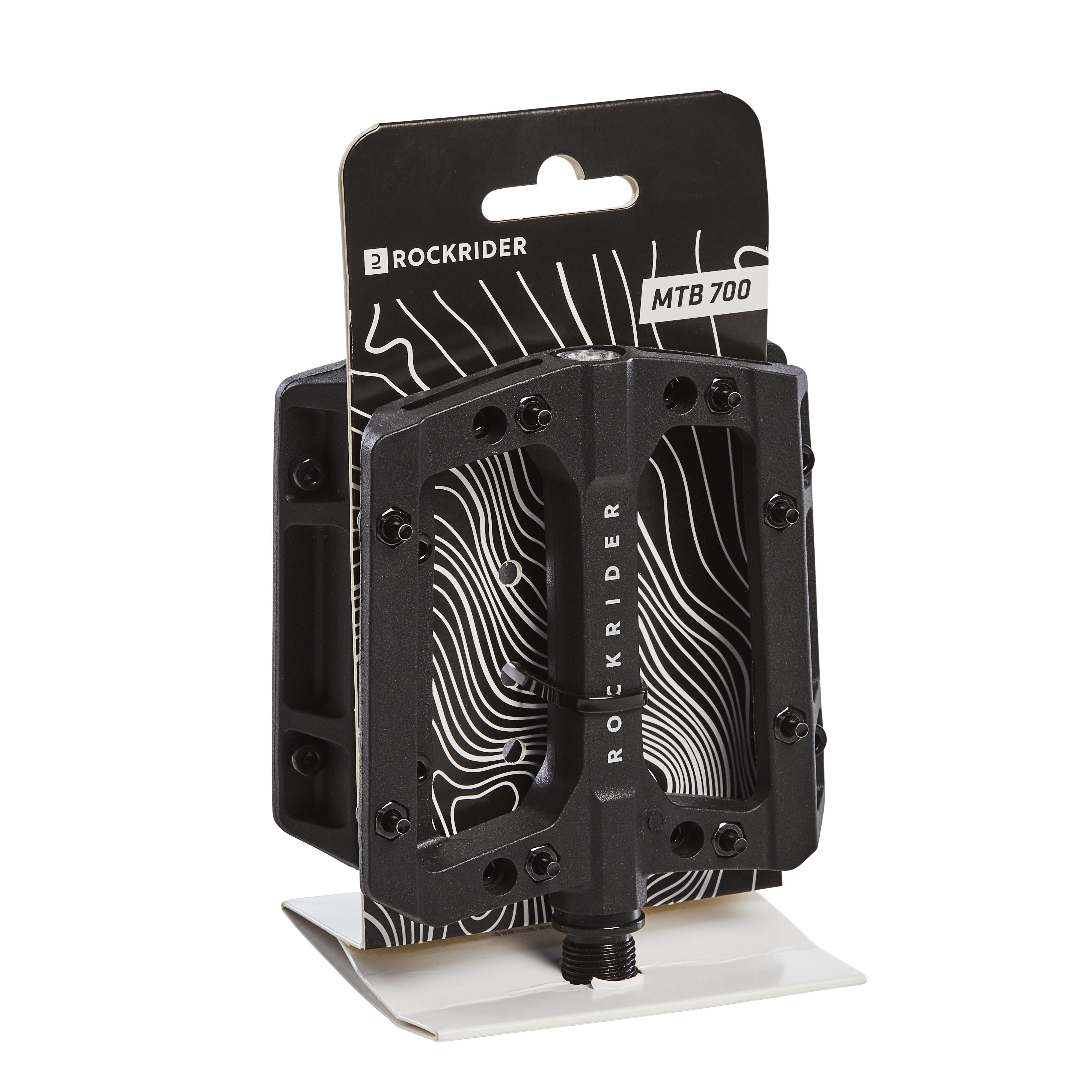 Flat Resin Mountain Bike Pedals - 700 - ROCKRIDER