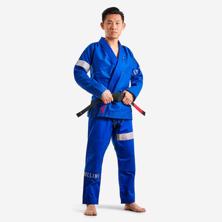Kimonodräkt för brasiliansk Jiu-Jitsu 500 Vuxen blå