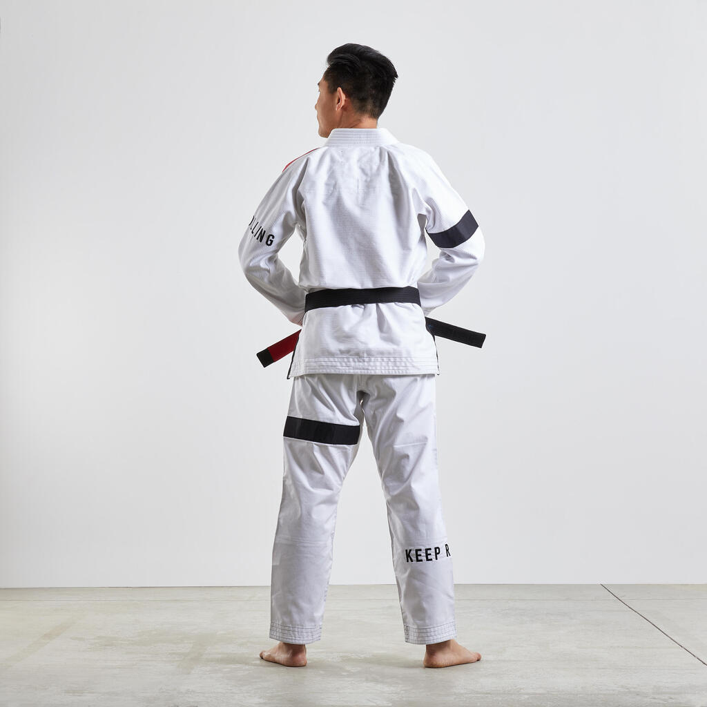 Kimono Kampfsportanzug Brasilianisches Jiu-Jitsu BJJ - 500 weiss