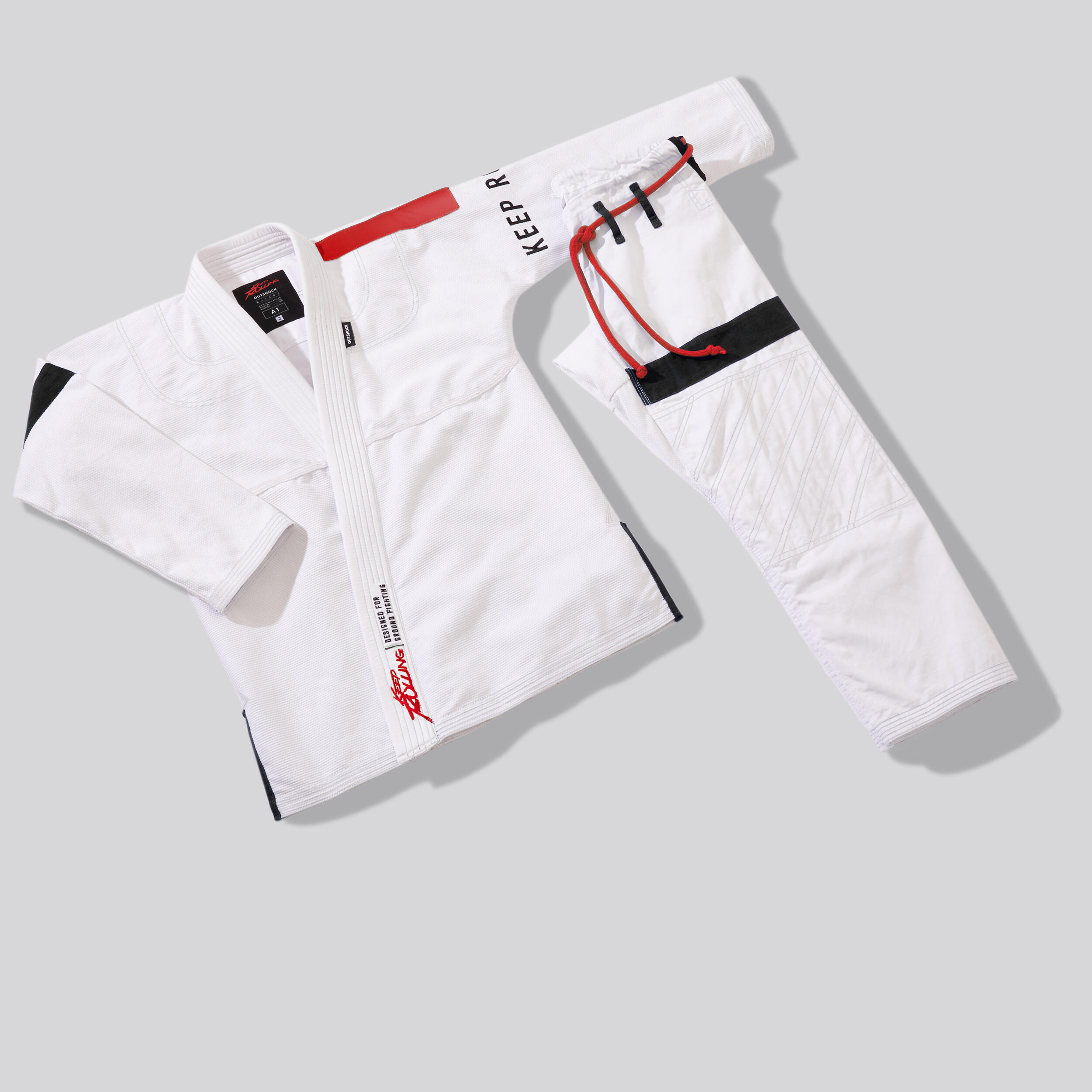 500 Brazilian Jiu-Jitsu Uniform - White 8/9