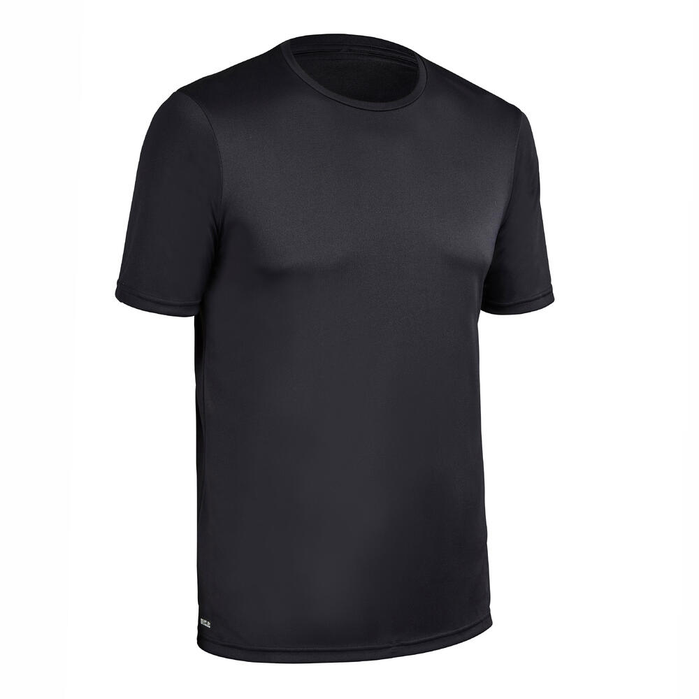 WATER TEE SHIRT top anti UV surf Manches Courtes Homme Noir