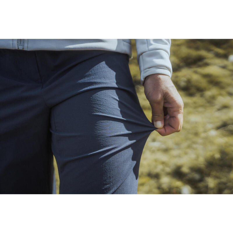 Pantalon de randonnée montagne - MH500 - bleu gris - Femme