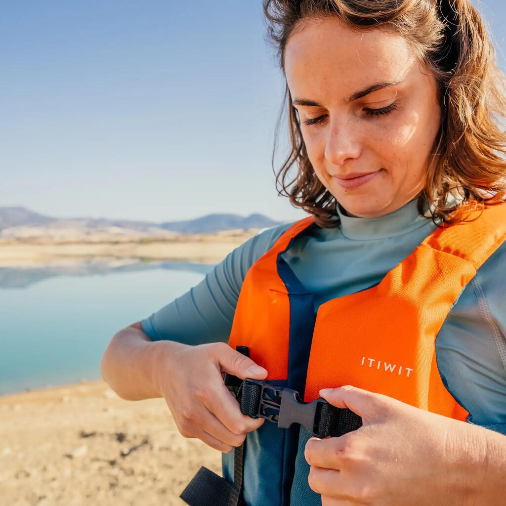 Auftriebsweste BA 50N+ für Kajak SUP Jolle - blau/orange