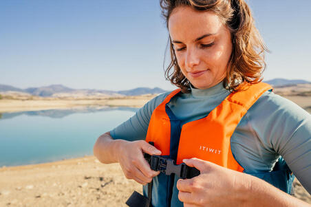 Gilet aide à la flottabilité 50N+  bleu/orange kayak stand up paddle dériveur