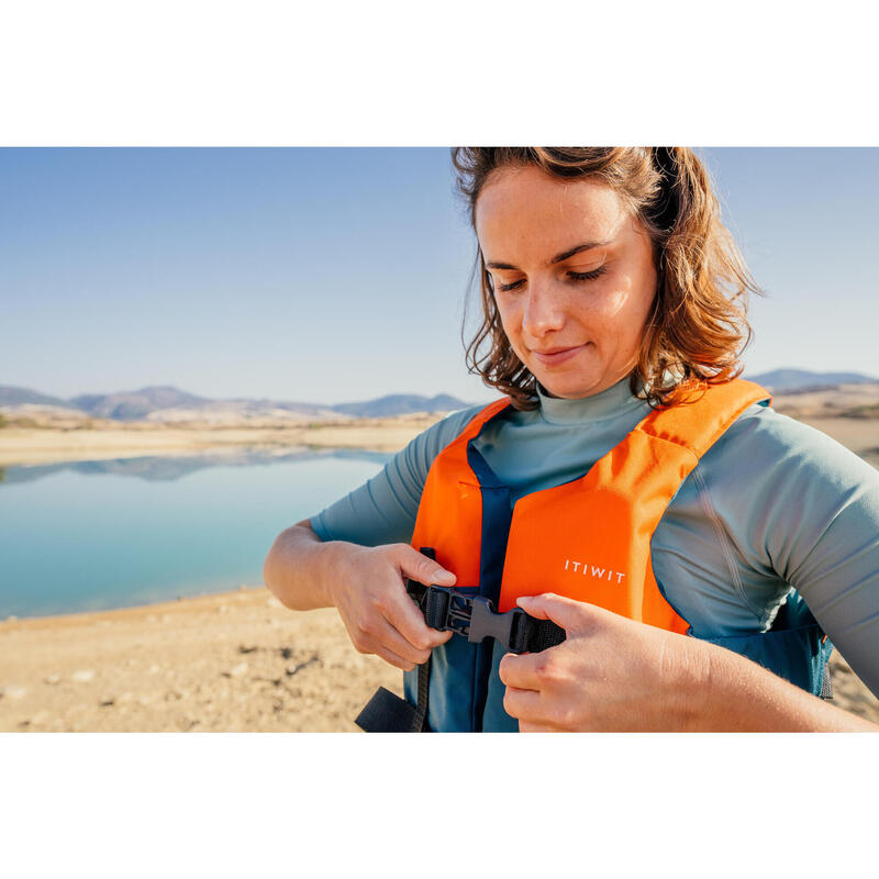 Gilet aide à la flottabilité 50N+  bleu/orange kayak stand up paddle dériveur