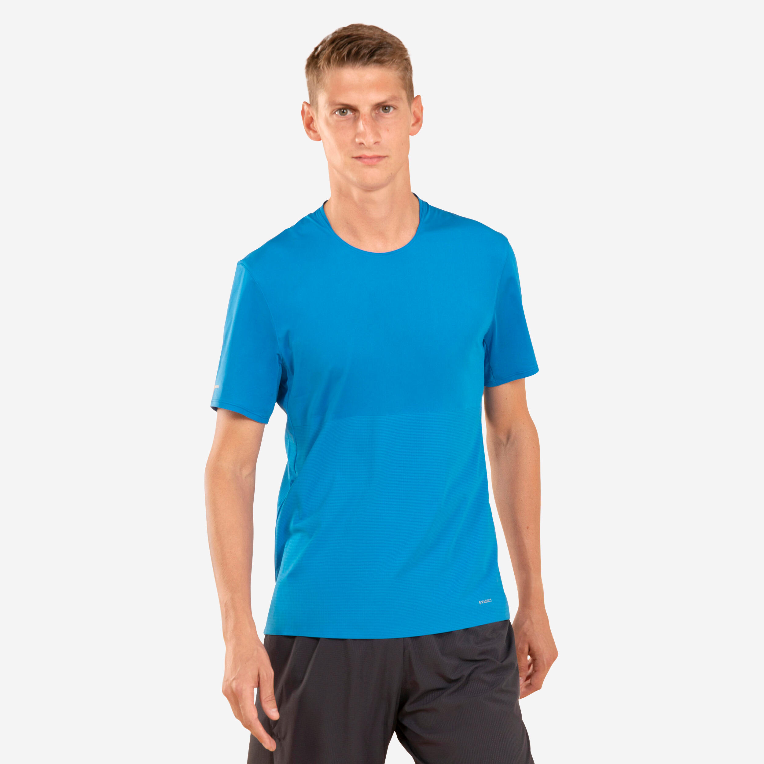 Tricou Perf Alergare Trail Running Albastru Barbati