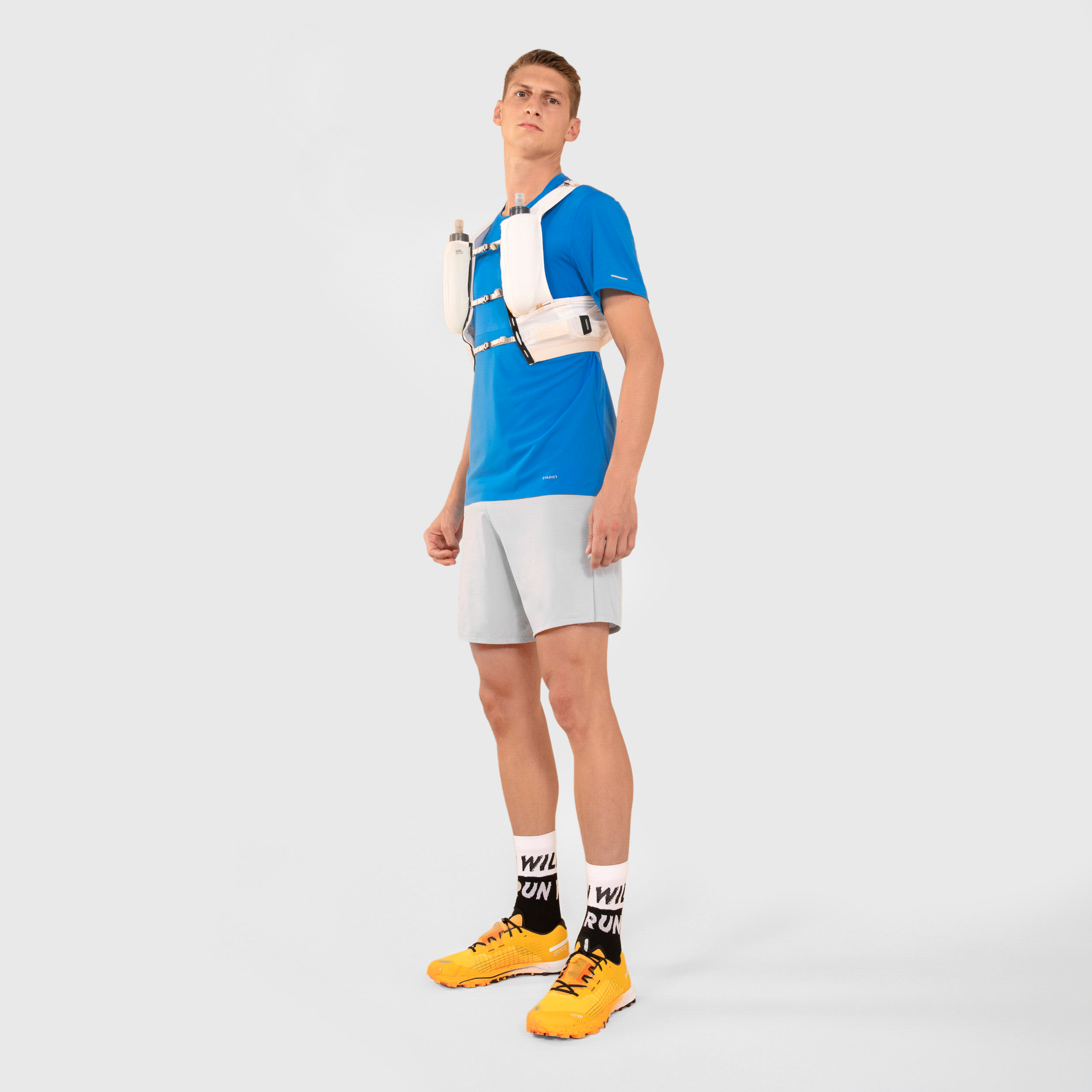 Short de trail running homme - kiprun run 900 ultra gris perle - Textile athlétisme - KIPRUN- Clubs - Entreprises - Collectivités - Associations