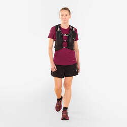 WOMEN'S TRAIL RUNNING SHORT-SLEEVED T-SHIRT - GRAPH/RASPBERRY 