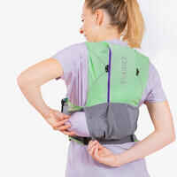 8L WOMEN'S TRAIL RUNNING BAG - MINT GREEN - SOLD WITH 2 500ML FLASKS