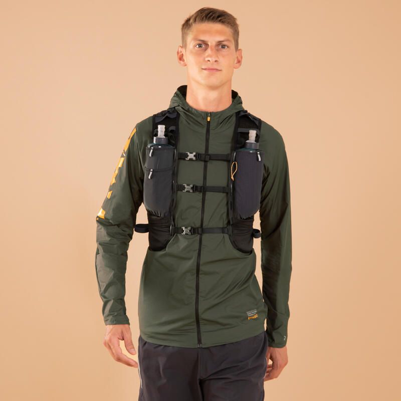 15L UNISEX BLACK ULTRATRAIL RUNNING BAG SOLD WITH 2L WATER BLADDER