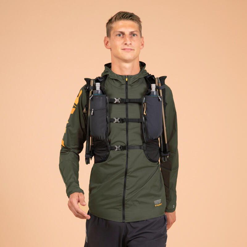 15L UNISEX BLACK ULTRATRAIL RUNNING BAG SOLD WITH 2L WATER BLADDER