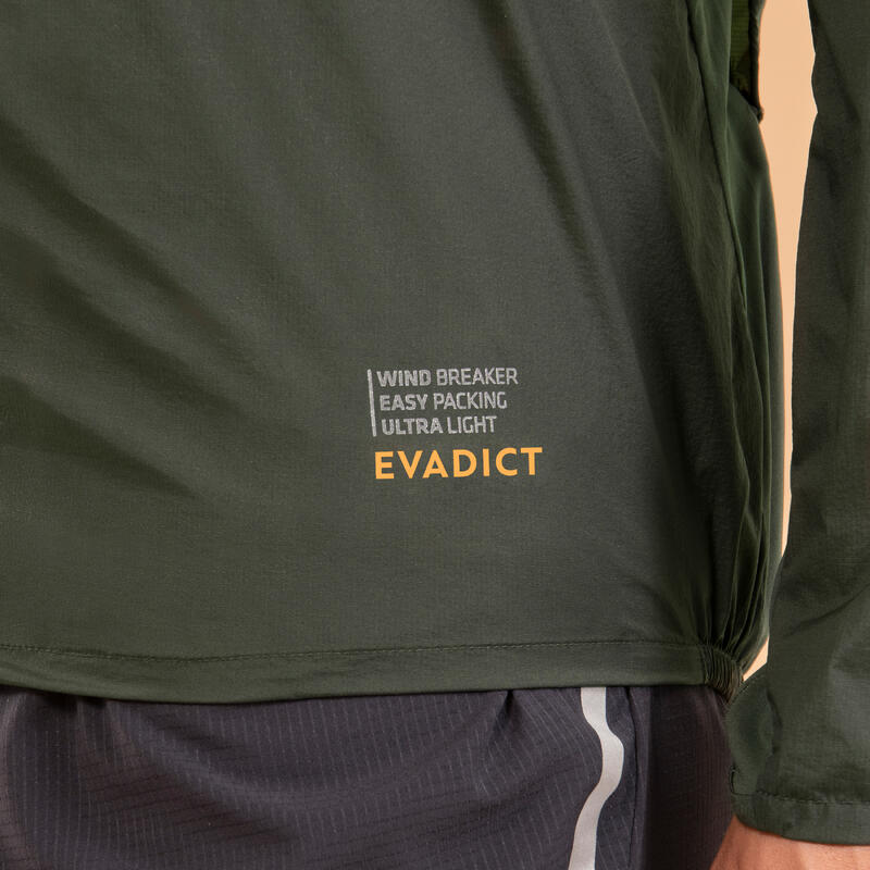 Куртка ветровка для трейлраннинга мужская серая - Decathlon