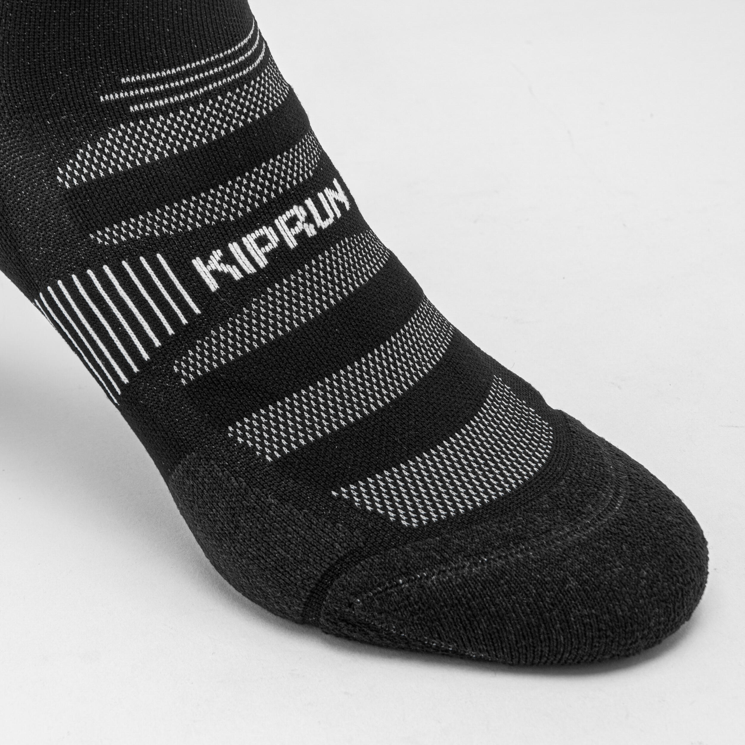 RUN900 RUN WILD THICK MIDCALF RUNNING SOCKS - WHITE BLACK 6/21