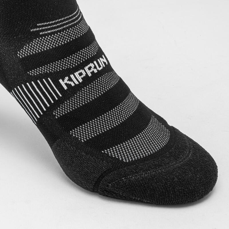 RUN900 RUN WILD THICK MIDCALF RUNNING SOCKS - WHITE BLACK