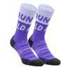 Bežecké ponožky Run900 Run Wild po lýtka hrubé fialové