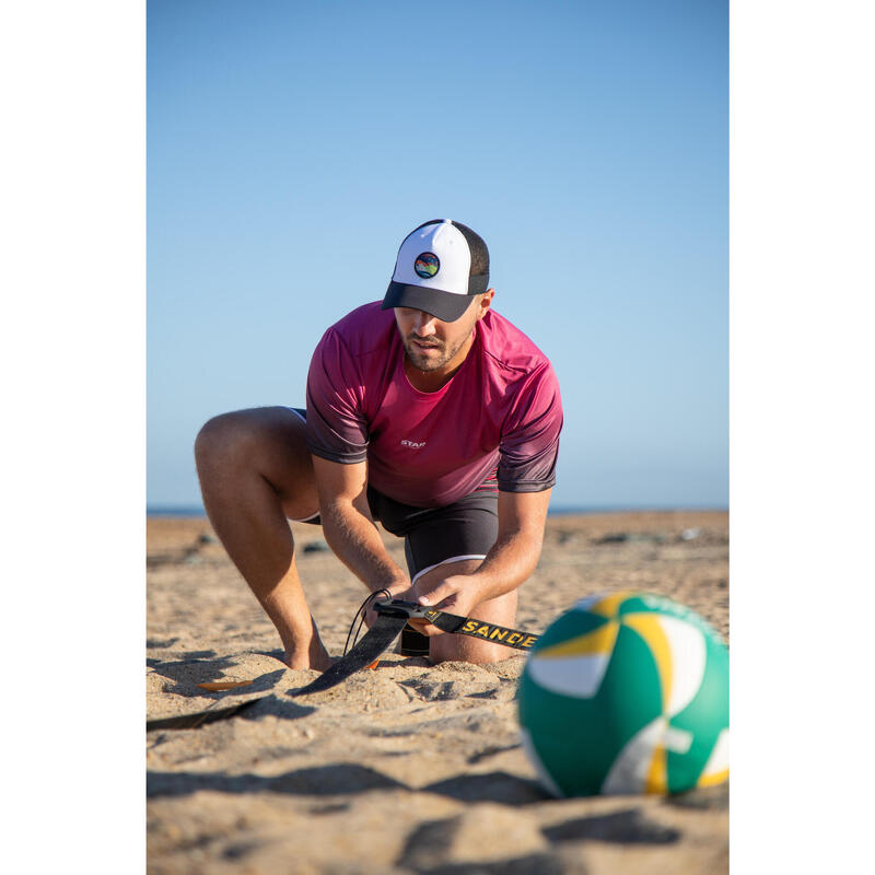 Gorra de vóley playa estilo trucker adulto blanco