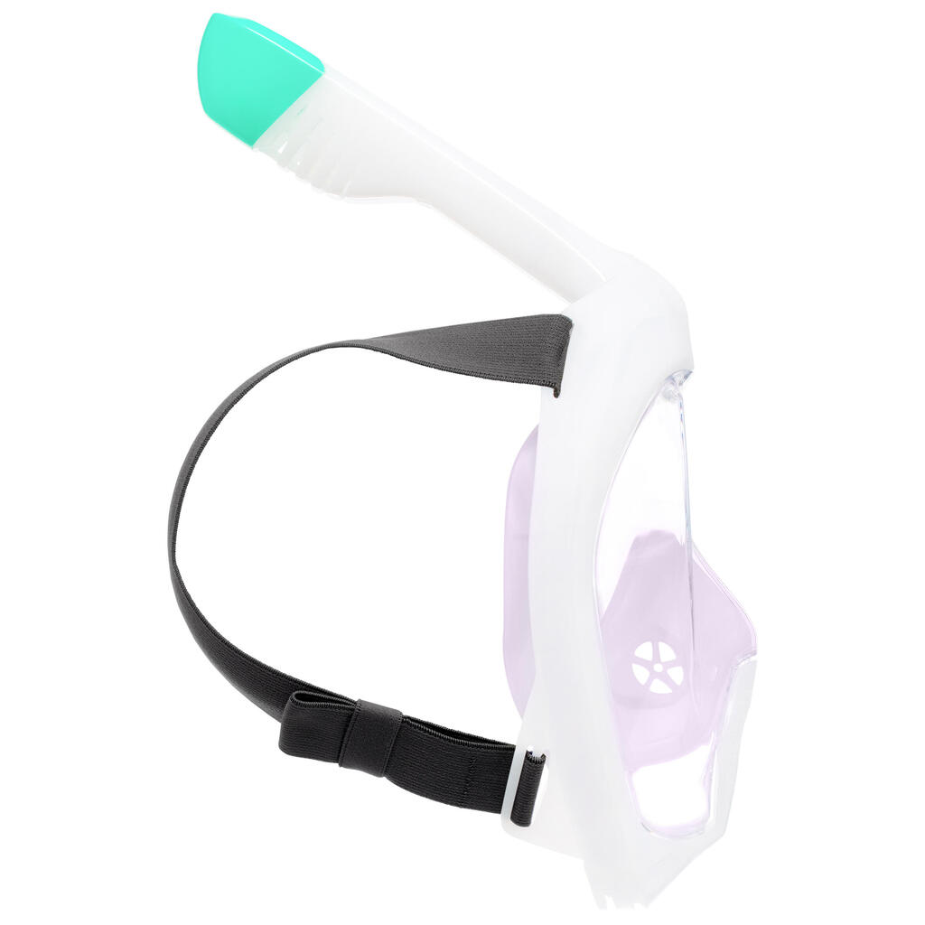 Maska za ronjenje Easybreath + sa akustičnim ventilom (> 10 godina) - ljubičasta