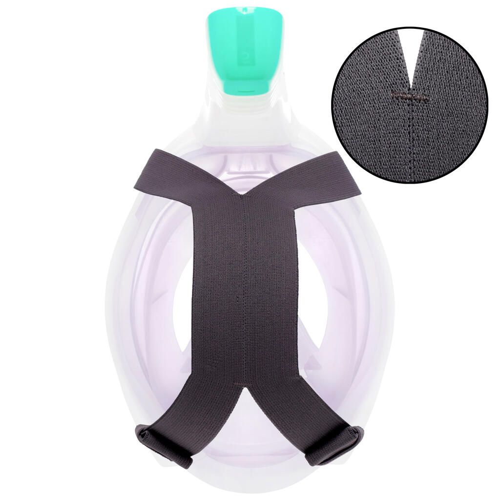 Maska za ronjenje Easybreath + sa akustičnim ventilom (> 10 godina) - ljubičasta