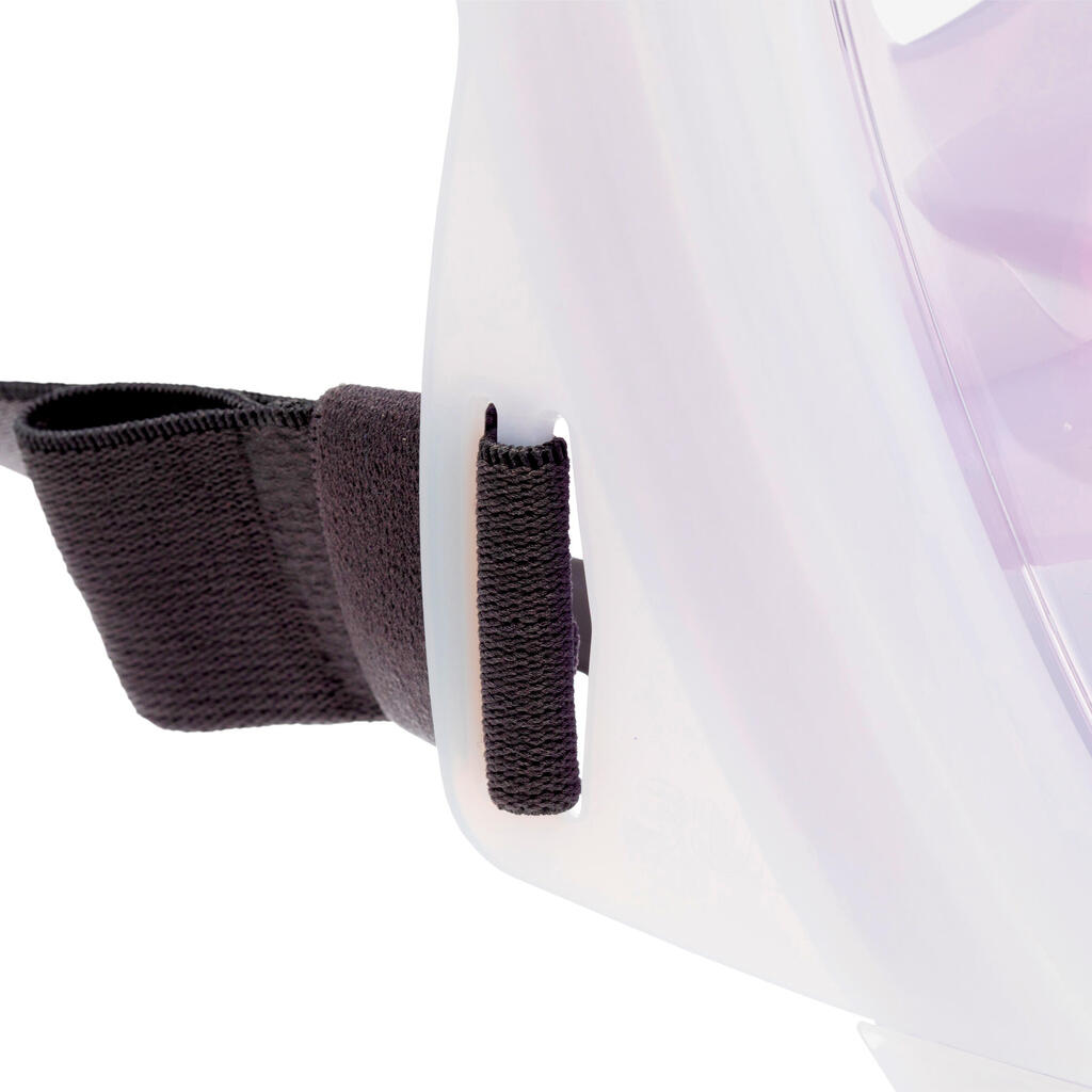 Celotvárová maska Easybreath 540 pre dospelých s akustickým ventilom kaki-ružová