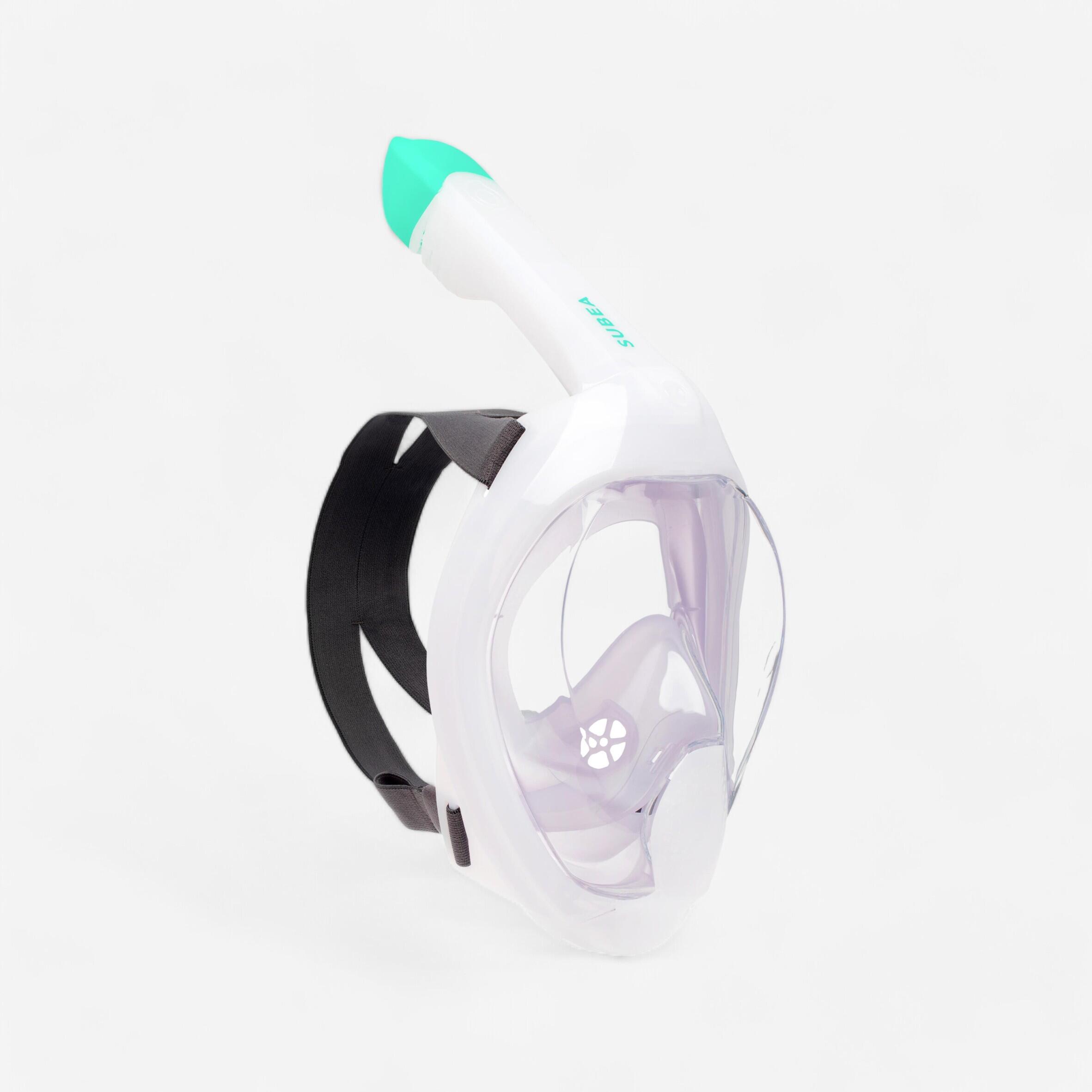 Subea Schnorchelmaske Easybreath 540 Freetalk mit Akustikventil Erwachsene violett