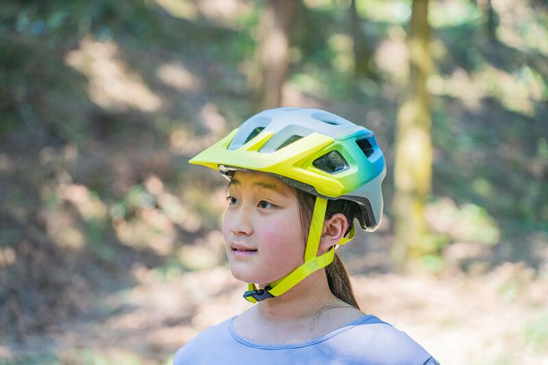 Kask rowerowy MTB dla dzieci Rockrider Expl 500