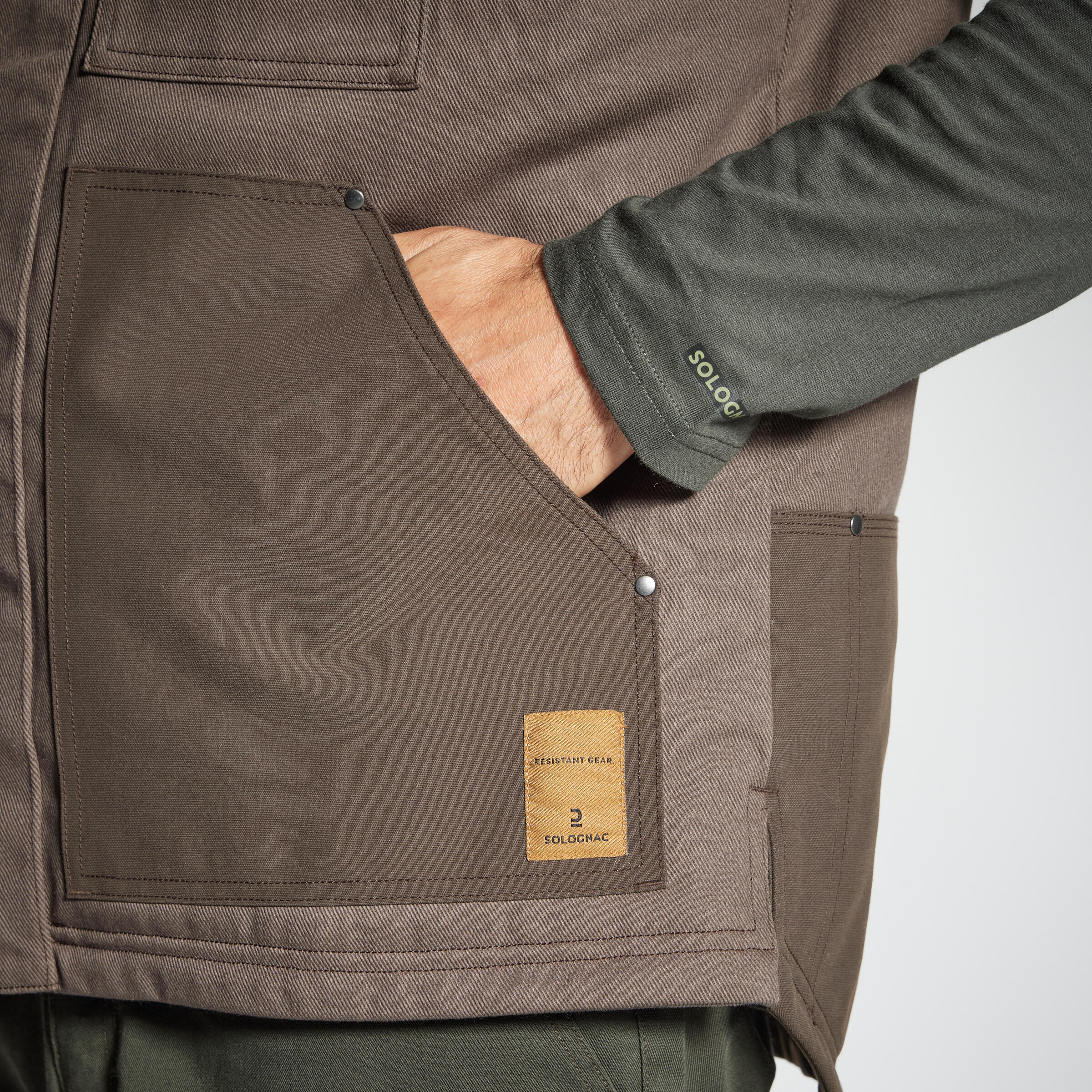 Gilet résistant - 500 marron - SOLOGNAC