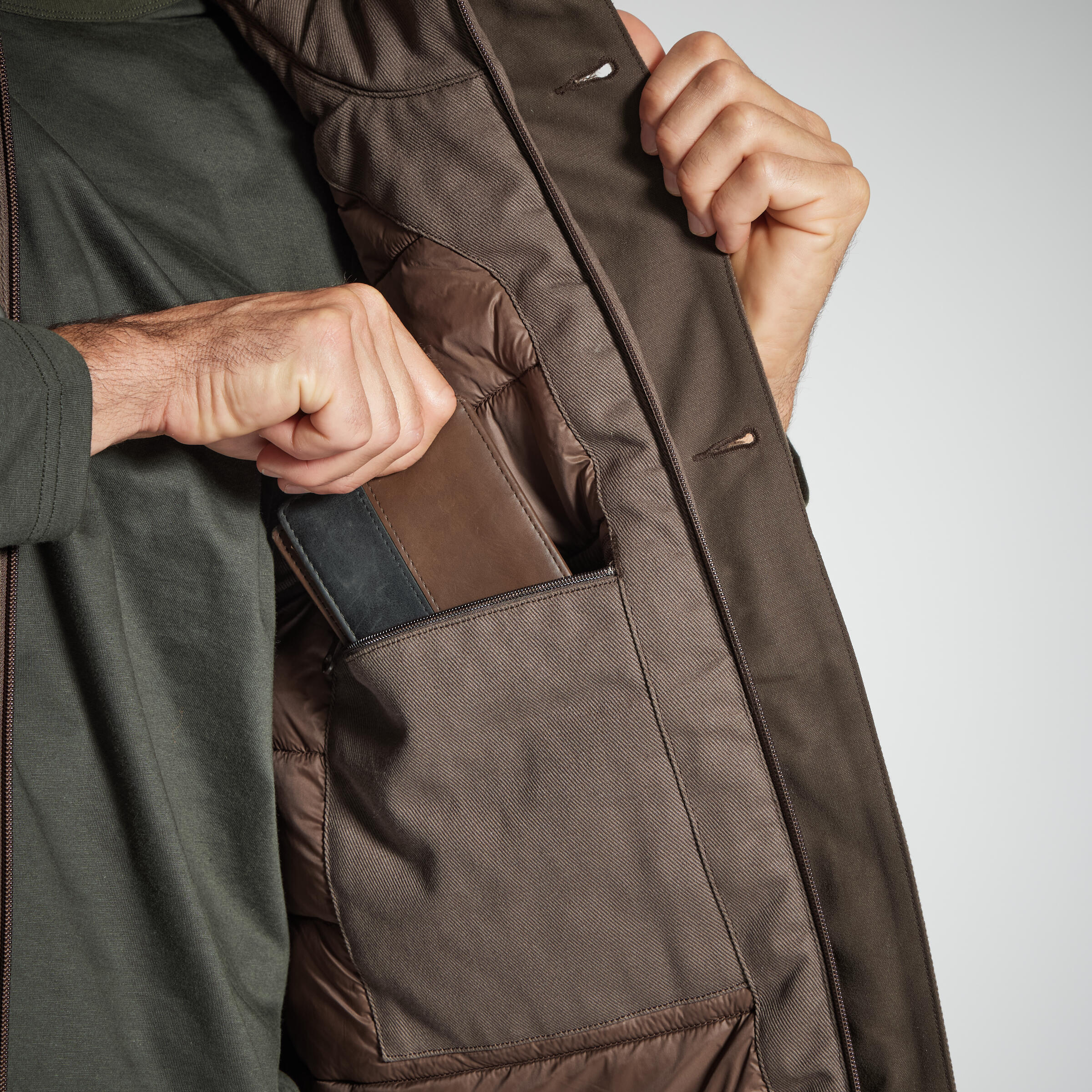 Gilet résistant - 500 marron - SOLOGNAC