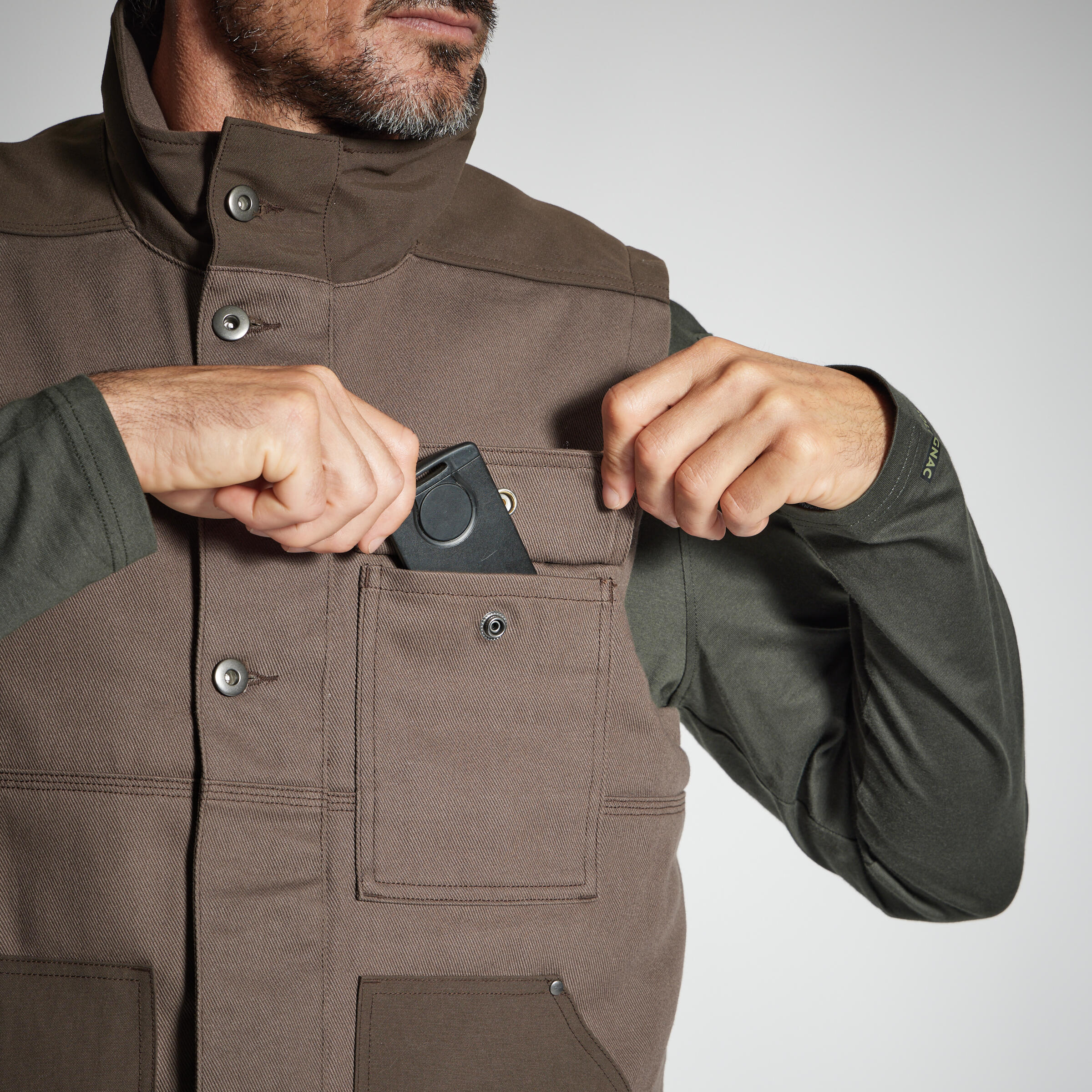 Gilet résistant - 500 marron - SOLOGNAC