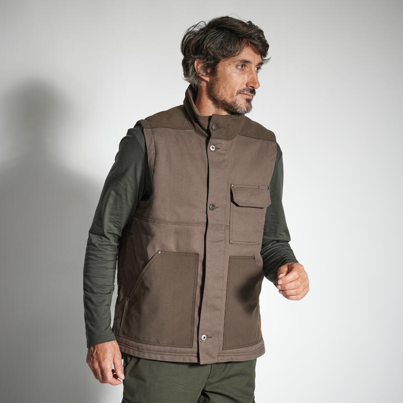 Gilet matelasse resistant 500 marron