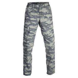 Men Tactical Cargo Trousers - Double Inseam Lightweight - STEPPE100 - Grey Camo