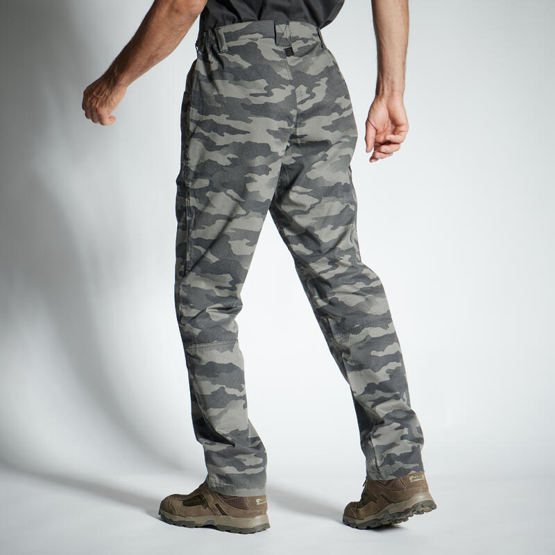 Pantalon Ușor 100 Camo gri Bărbați 