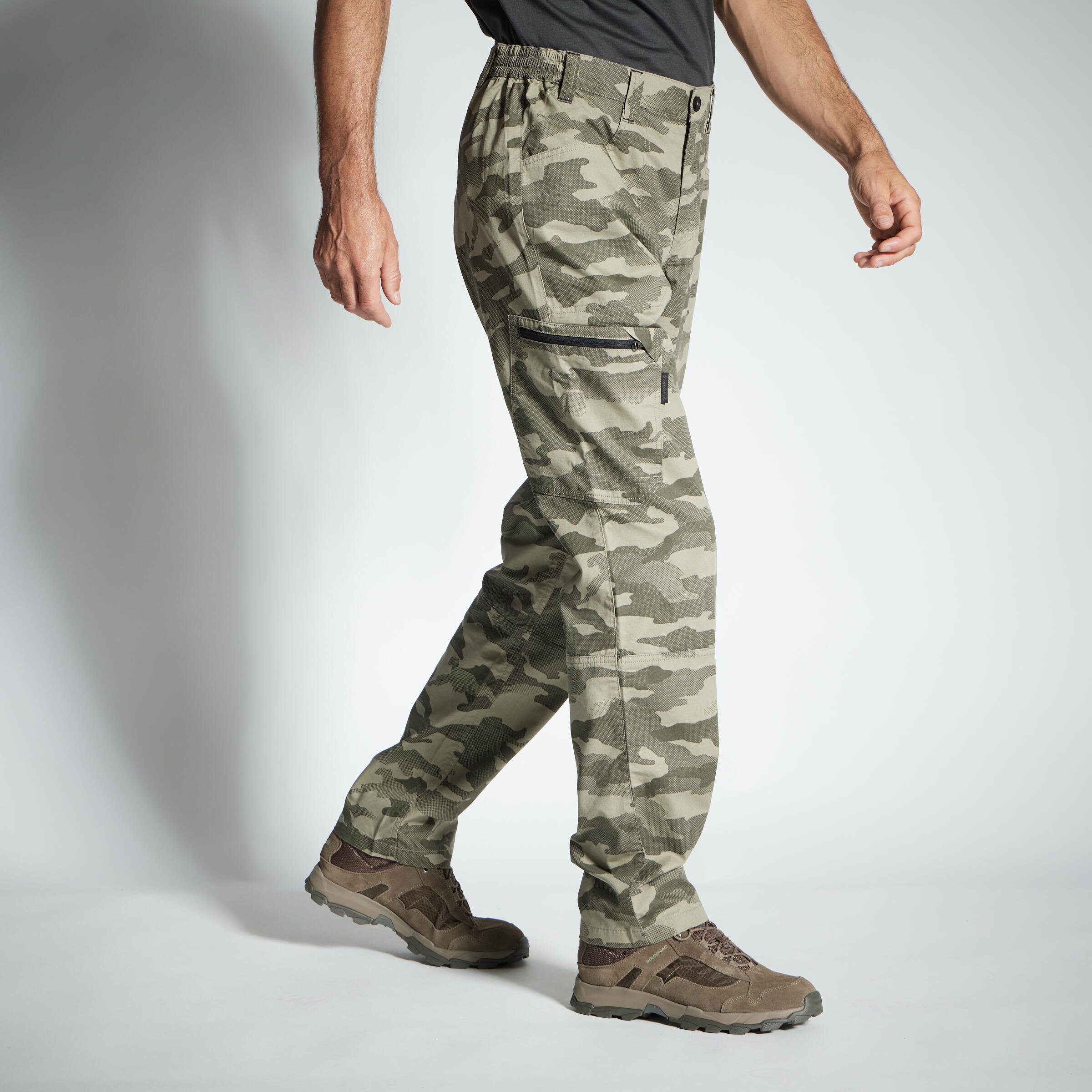 LIGHT TROUSERS 100 CAMO HALFTONE GREEN