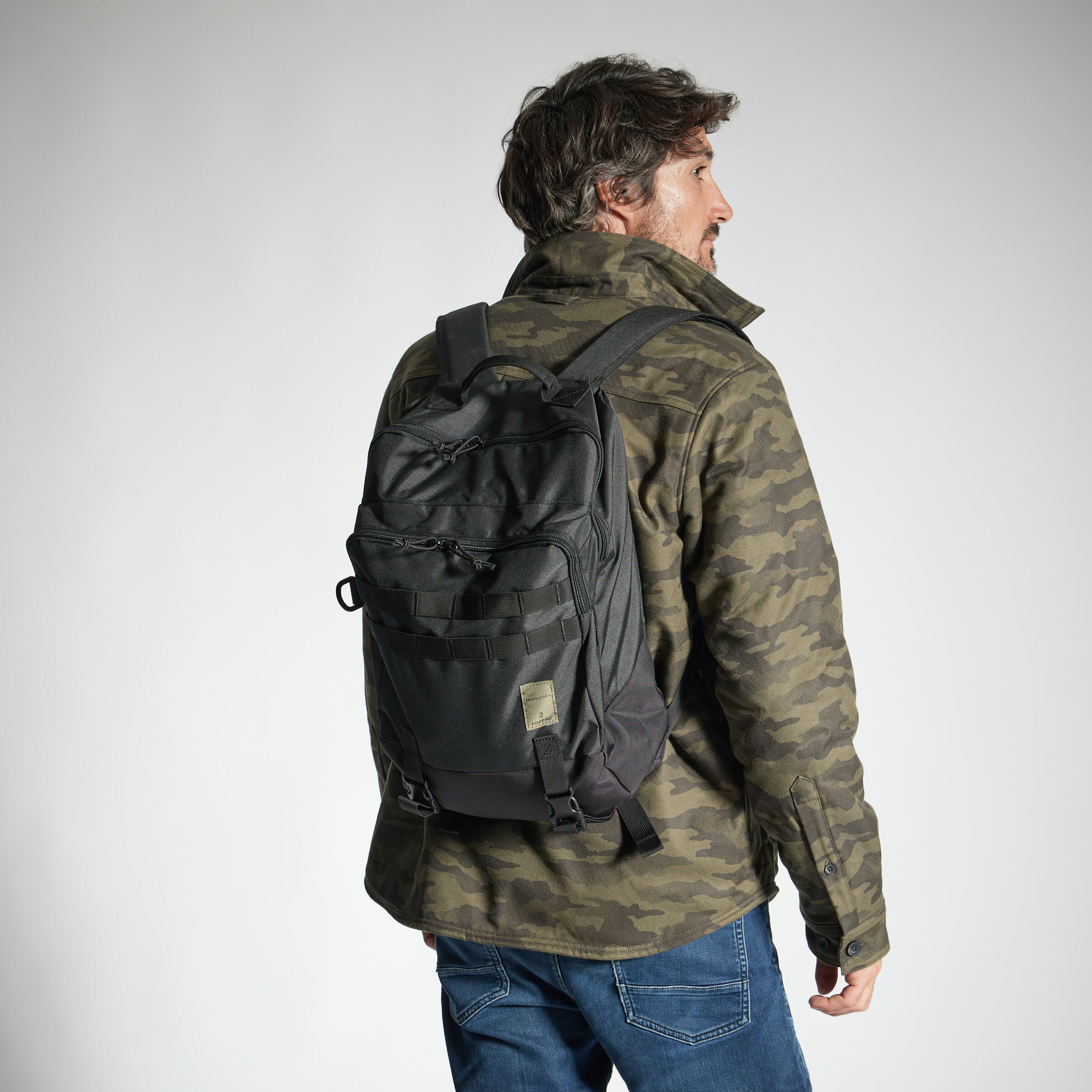 Overshirt Sherpa Jacket - 500 Camo - SOLOGNAC