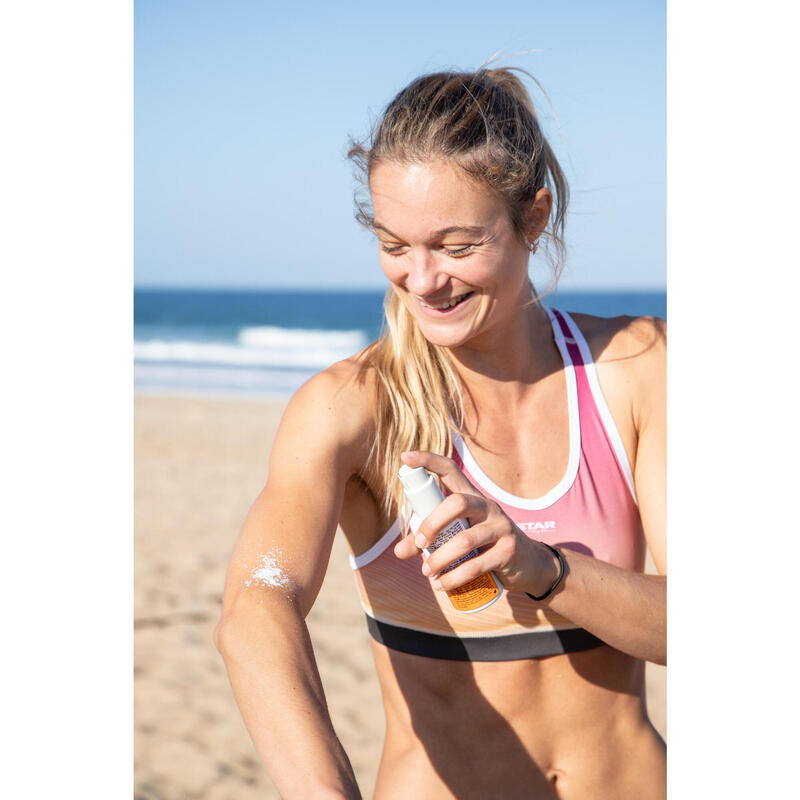 Sporttopje voor strandsporten dames roze