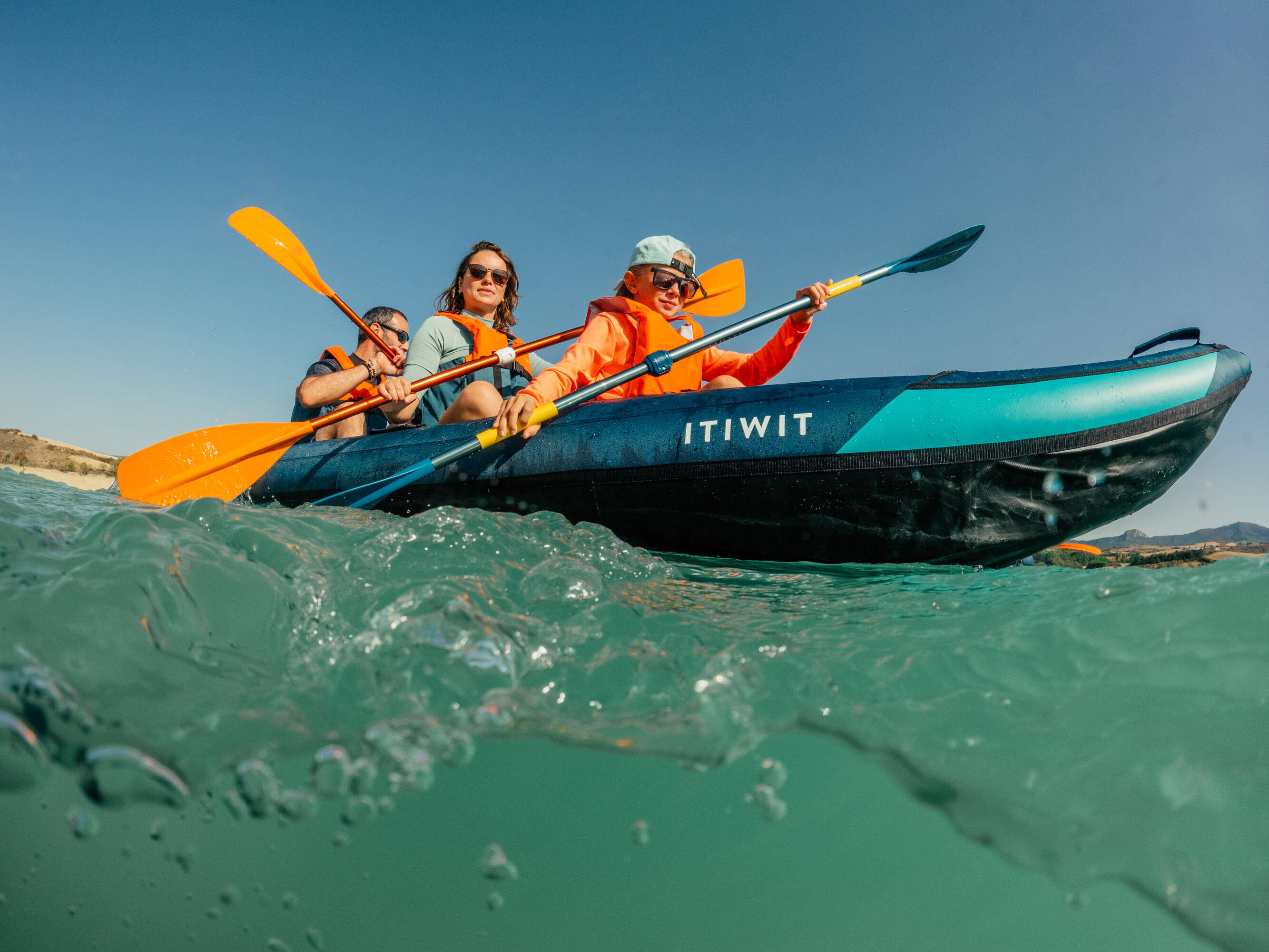 Inflatable Touring Kayak 2 Or 3 Person -  3