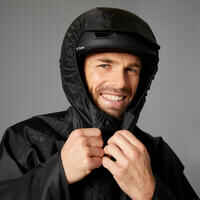 100 City Cycling Rain Poncho - Black